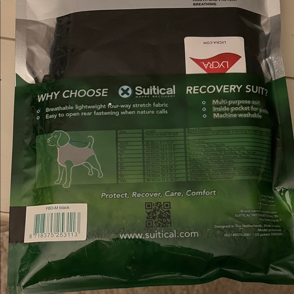 Suitical Dog Recovery Suit Medium - Picture 2 of 3